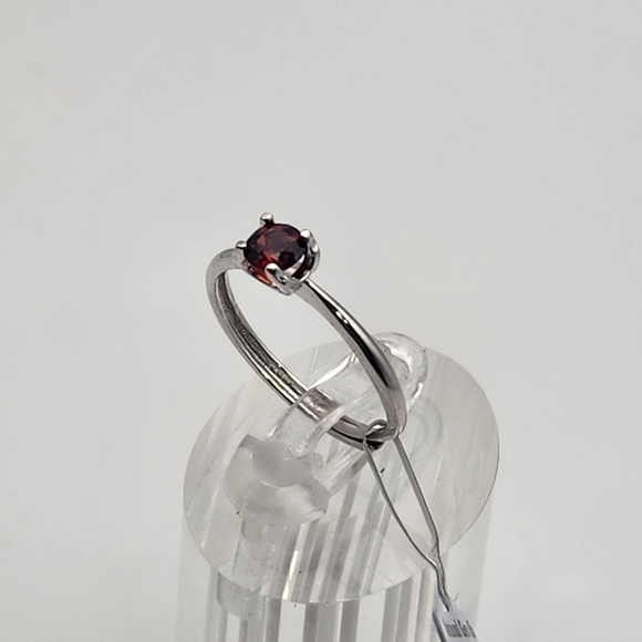Adjustable Garnet Ring Flourish - January Birthstone – Moon  NWT Sterling Silver & Natural Garnet Adjustable Ring